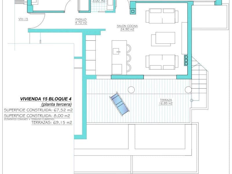 2 soverom Leilighet til salgs i Los Alcazares med svømmebasseng - € 388 900 (Ref: 9648839)