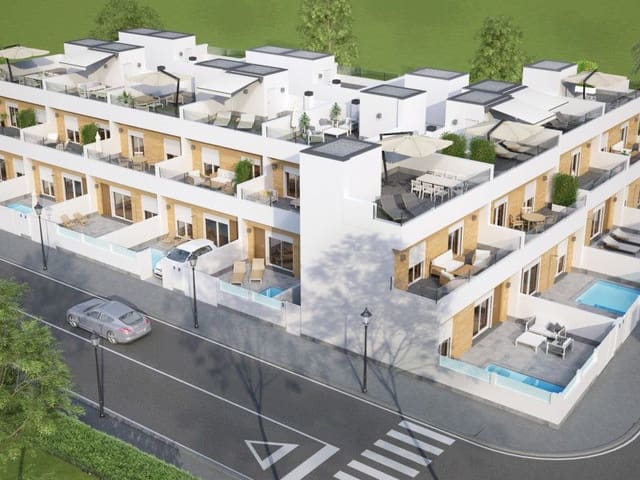 3 soverom Rekkehus til salgs i Avileses, Murcia by med svømmebasseng - € 289 900 (Ref: 9648841)