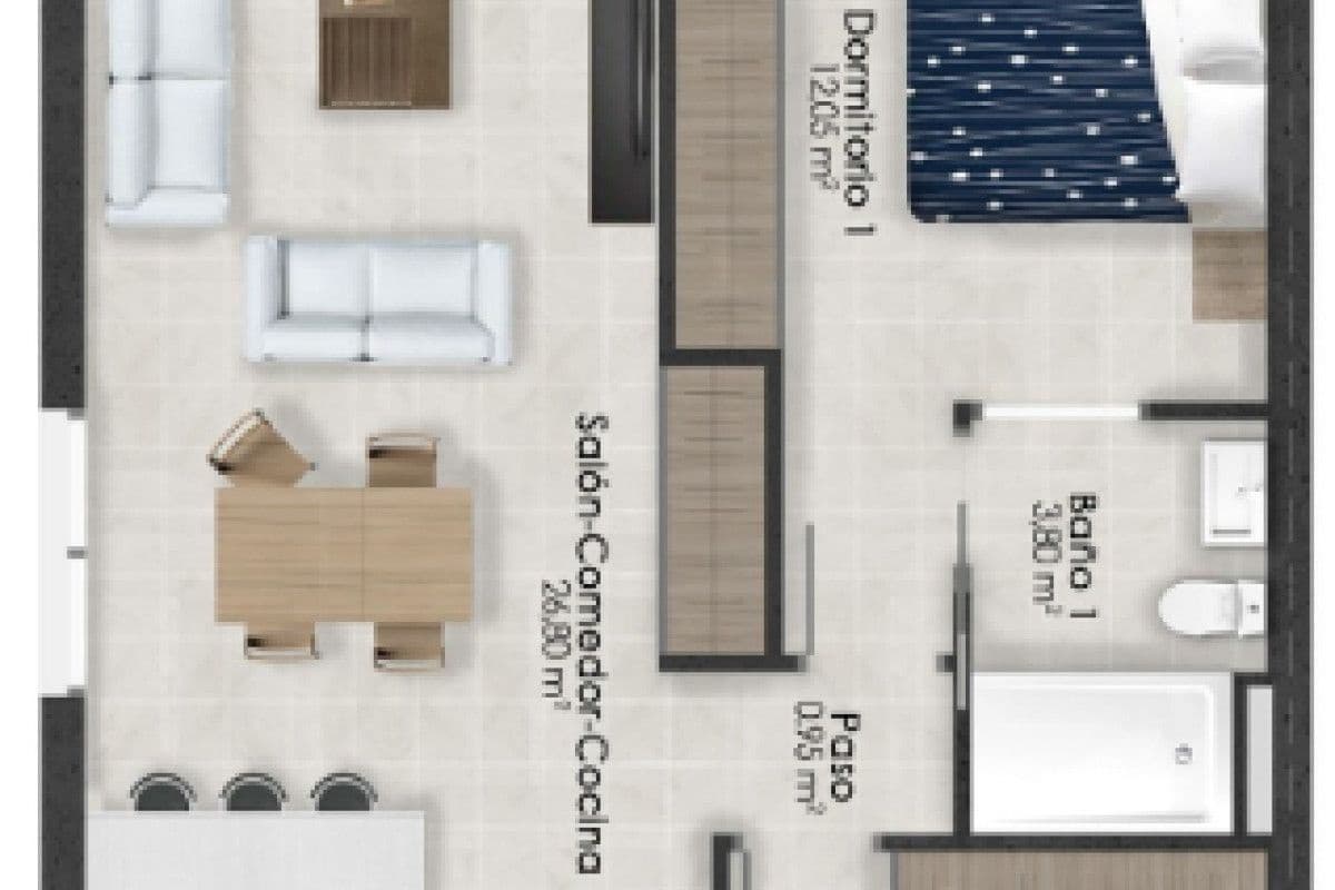 2 soverom Leilighet til salgs i Condado de Alhama med svømmebasseng - € 225 000 (Ref: 9648845)