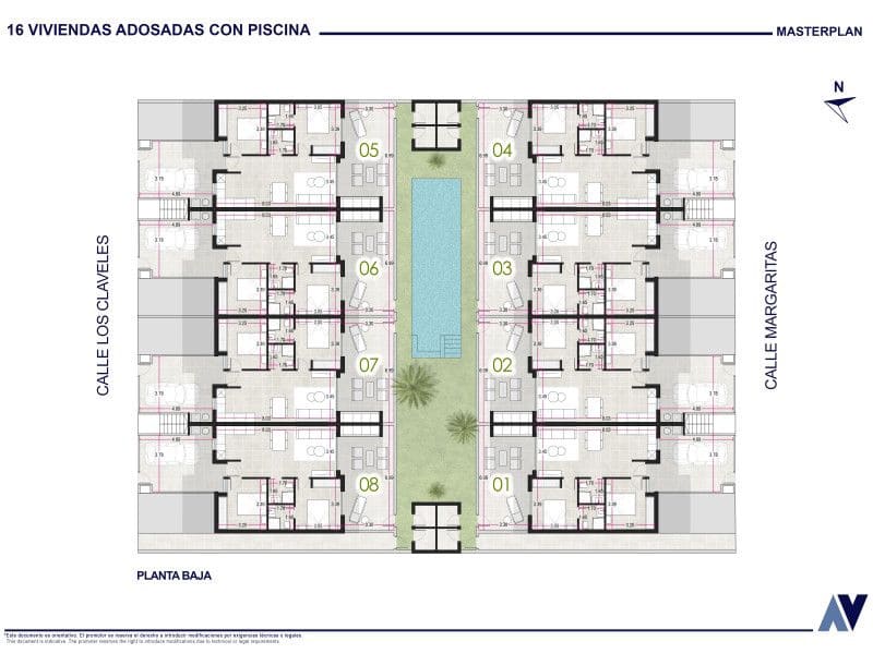 3 sovrum Bungalow till salu i Lo Pagan med pool - 225 000 € (Ref: 9648858)