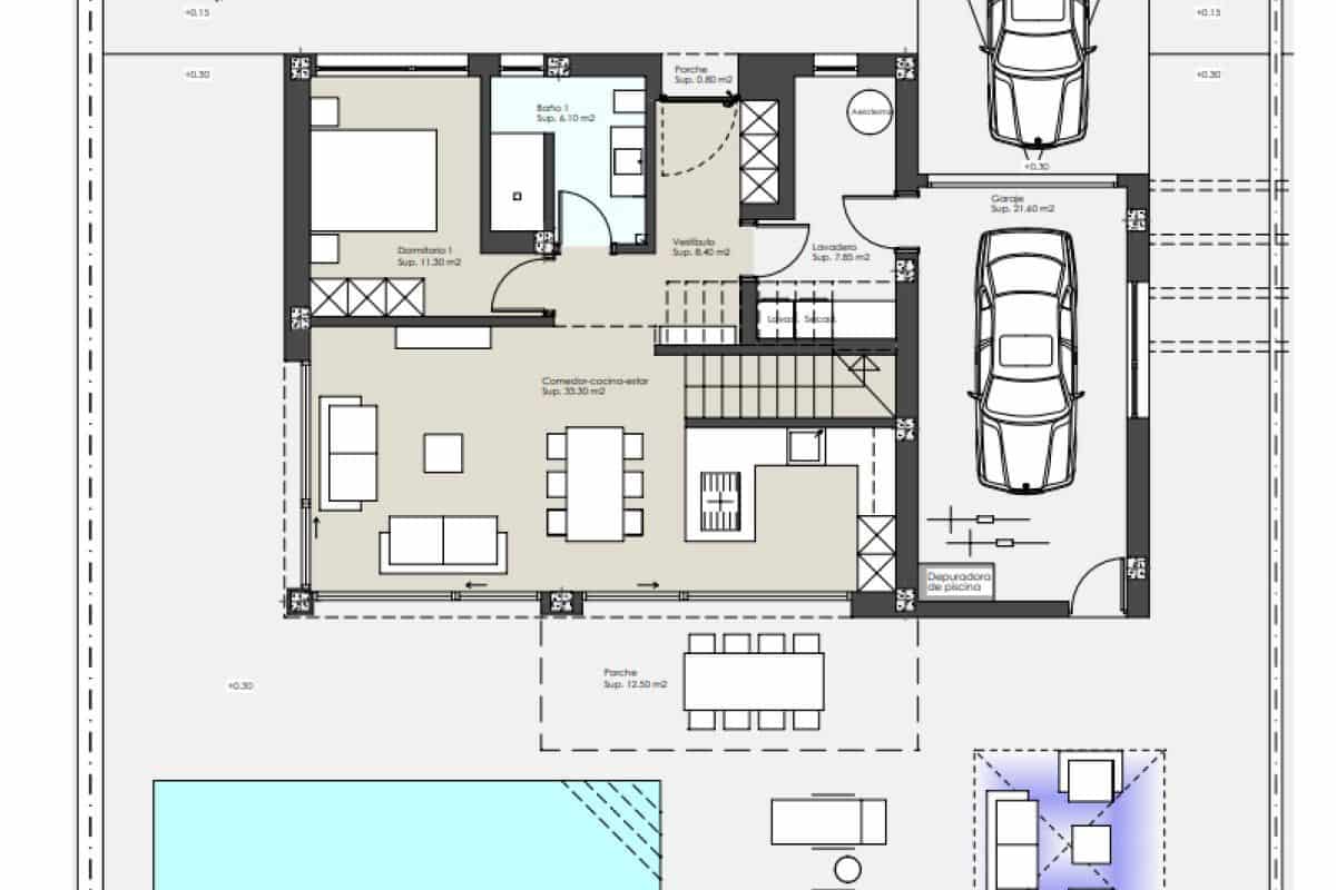 3 sovrum Villa till salu i Torre de la Horadada med pool garage - 1 795 000 € (Ref: 9648892)