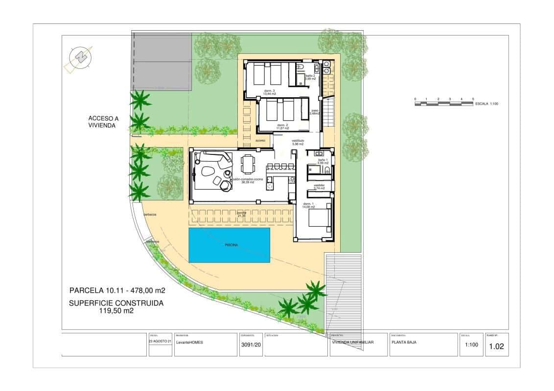 3 bedroom Villa for sale in Polop with pool - € 620,000 (Ref: 9648904)