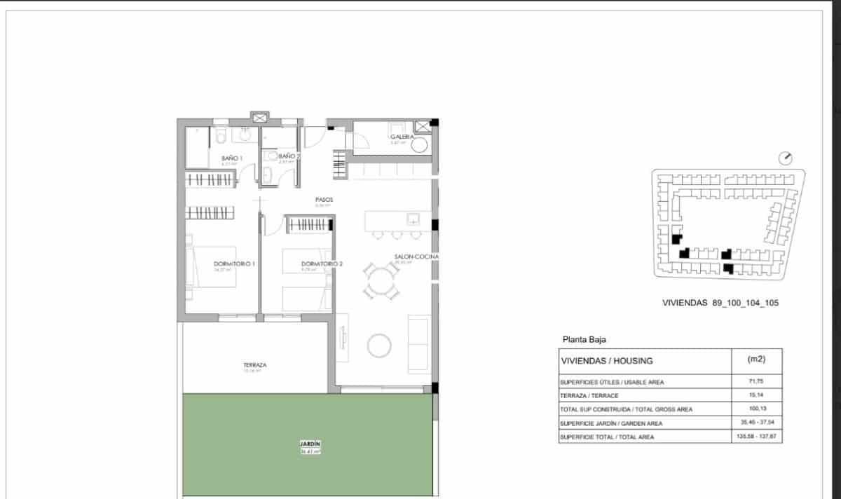 2 soverom Bungalow til salgs i La Veleta med svømmebasseng - € 360 000 (Ref: 9648908)
