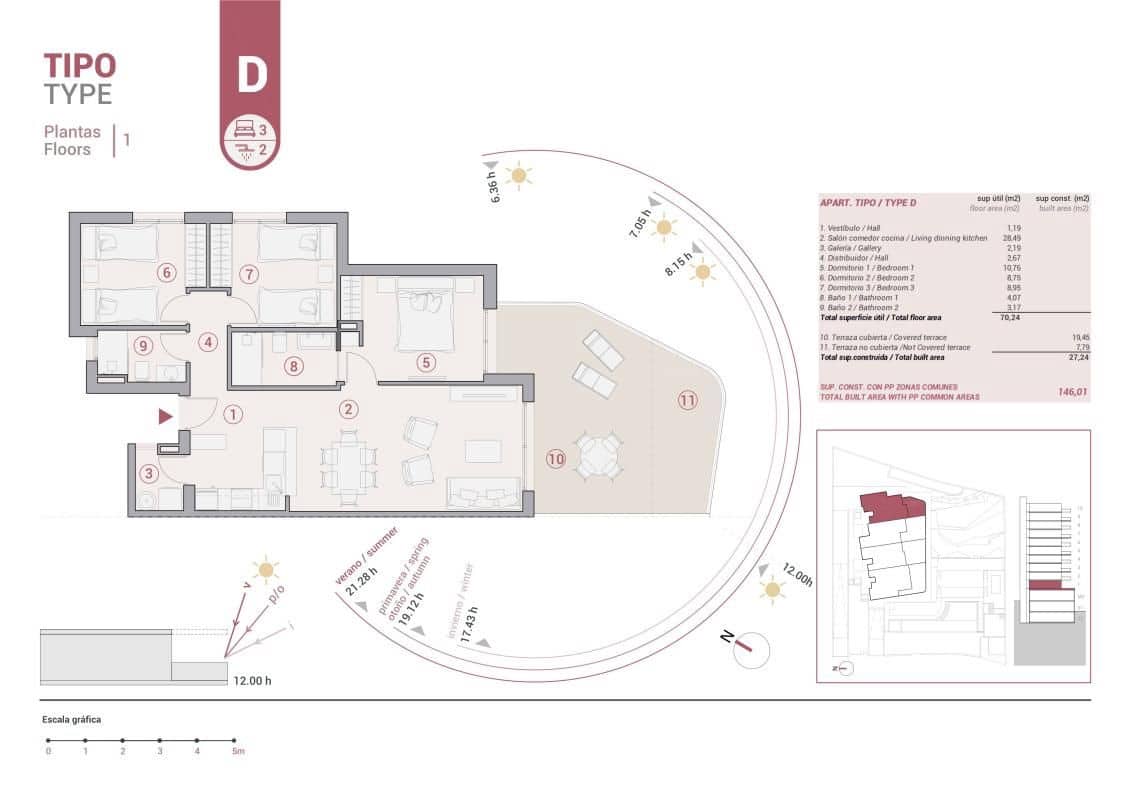2 quarto Apartamento para venda em Calpe / Calp com piscina garagem - 479 000 € (Ref: 9648909)