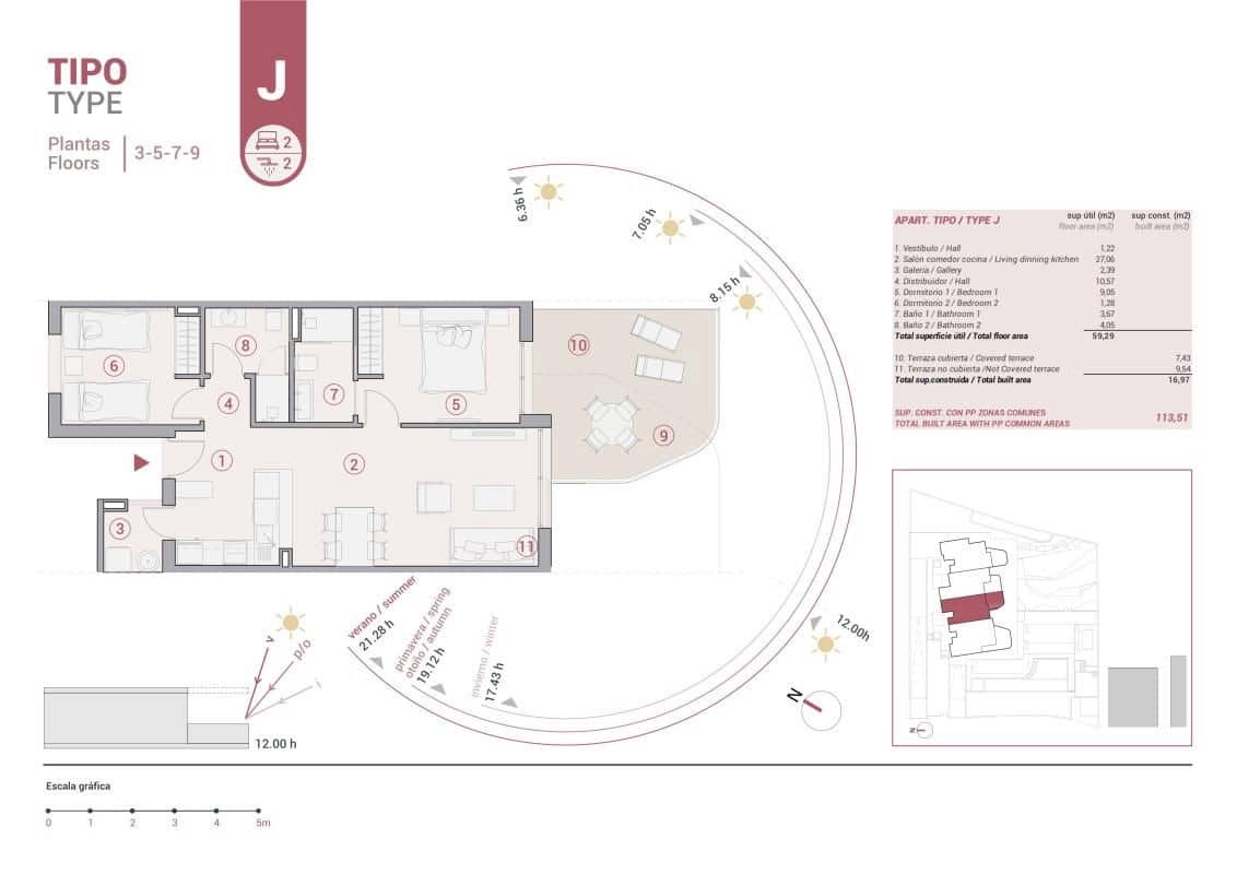 2 quarto Apartamento para venda em Calpe / Calp com piscina garagem - 479 000 € (Ref: 9648909)