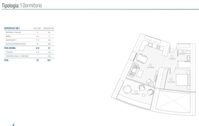 2 sovrum Lägenhet till salu i Playa Poniente, Benidorm med pool - 1 058 000 € (Ref: 9648913)