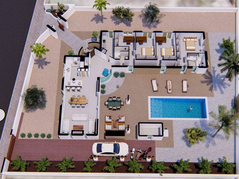 3 sovrum Villa till salu i Alfaz del Pi / L'Alfas del Pi med pool - 698 000 € (Ref: 9648916)