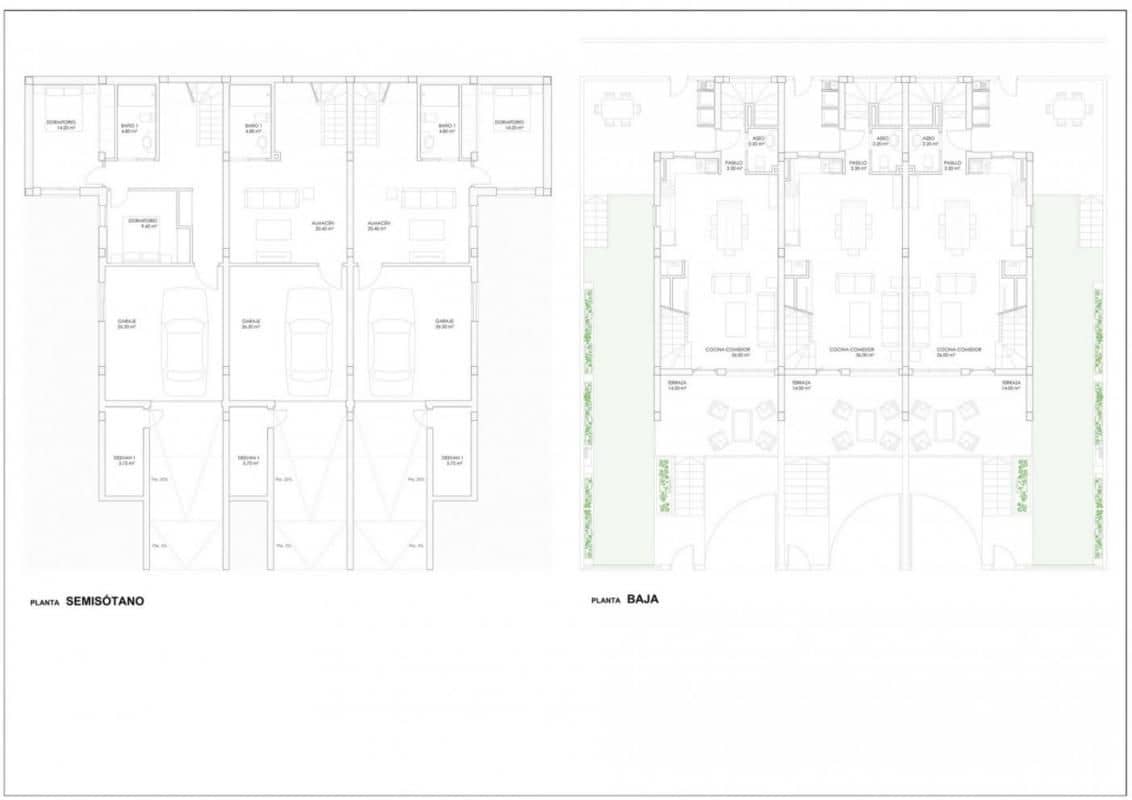 2 chambre Villa/Maison Mitoyenne à vendre à Torrevieja avec piscine garage - 330 000 € (Ref: 9648927)