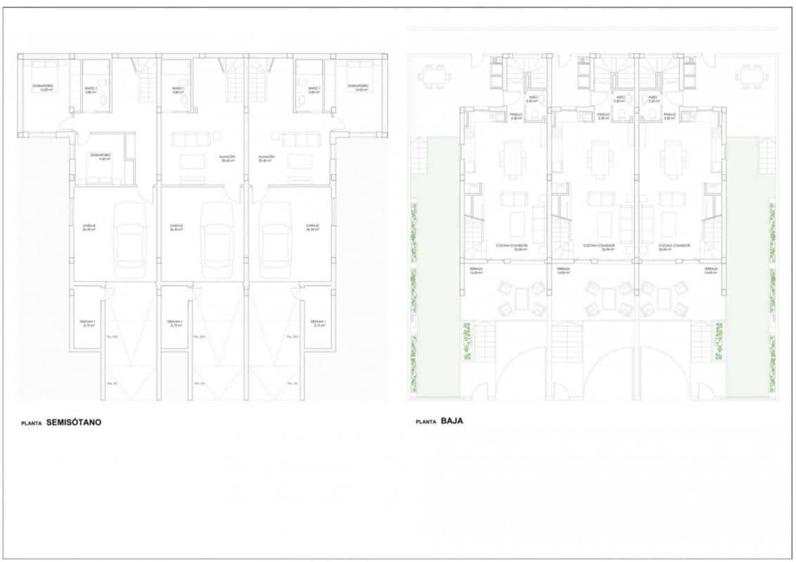 2 soverom Rekkehus til salgs i Torrevieja med svømmebasseng garasje - € 330 000 (Ref: 9648927)