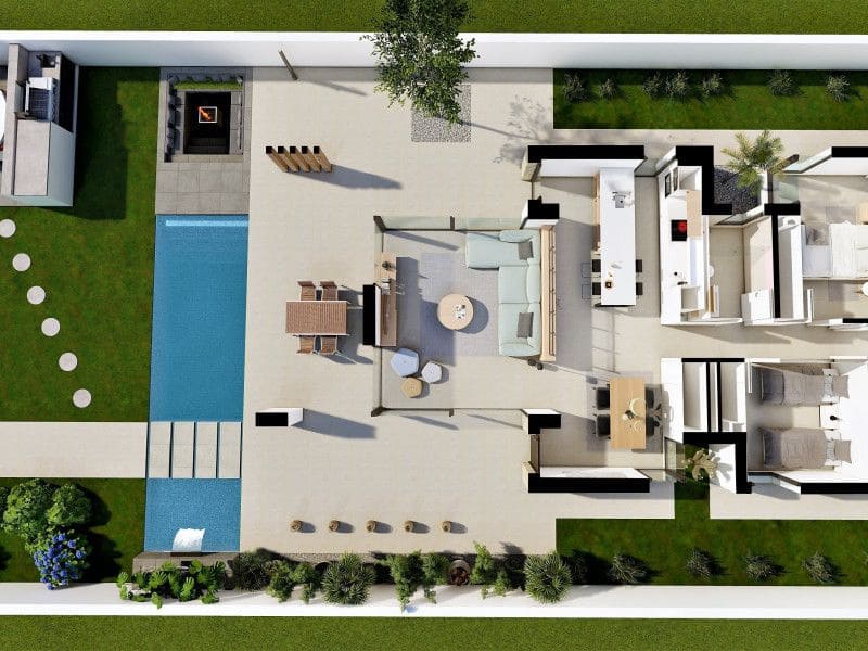 3 soveværelse Villa til salg i San Fulgencio med swimmingpool garage - € 660.000 (Ref: 9648937)