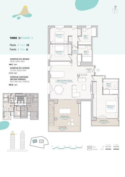 Apartamento de 2 habitaciones en Calpe / Calp en venta con piscina - 650.000 € (Ref: 9648961)