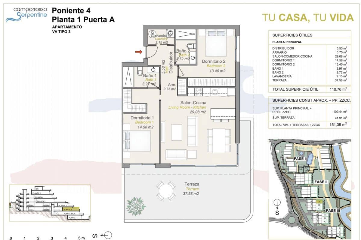 2 soveværelse Lejlighed til salg i Finestrat med swimmingpool - € 460.000 (Ref: 9648962)