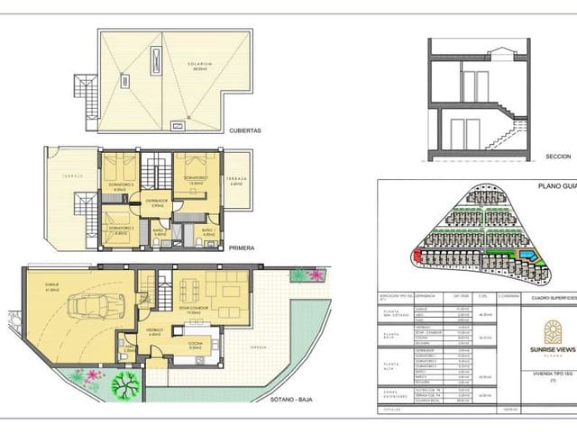 Adosado de 3 habitaciones en Monforte del Cid en venta con piscina - 332.500 € (Ref: 9648976)