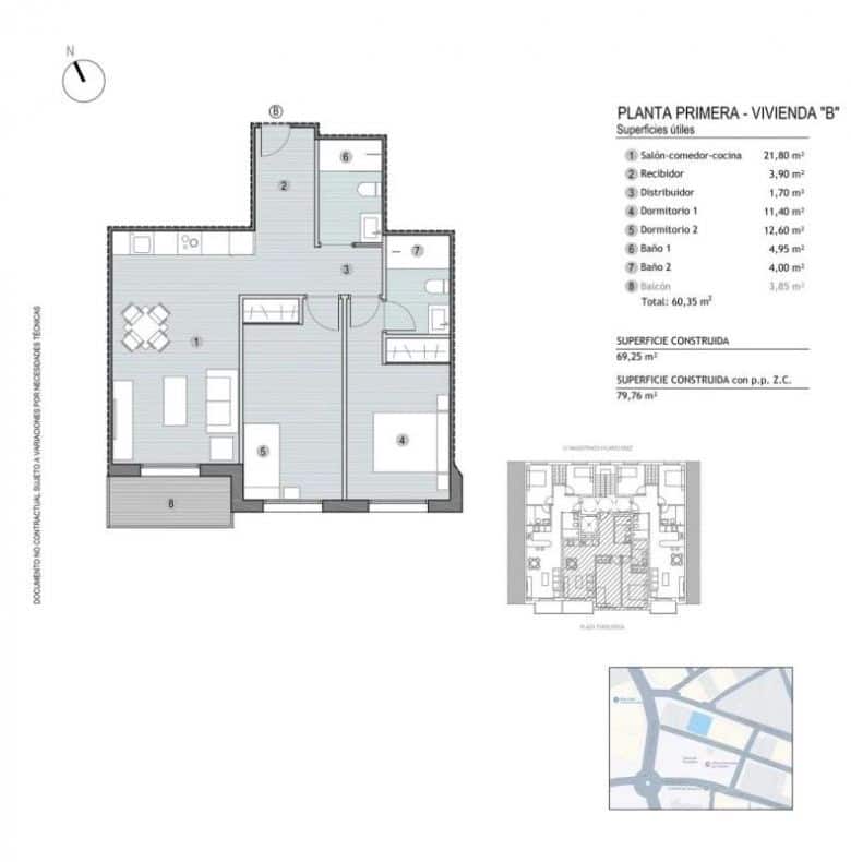 2 bedroom Apartment for sale in Puerto de Mazarron - € 215,000 (Ref: 9649059)