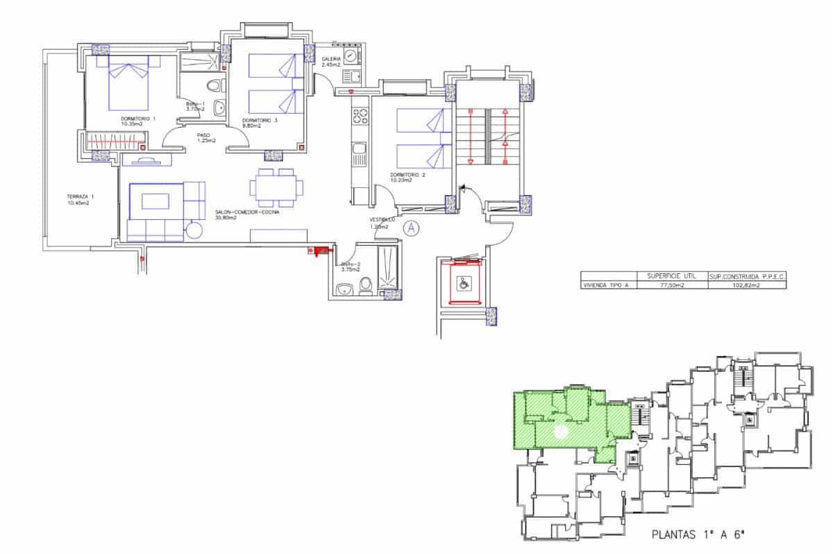 3 sypialnia Apartament na sprzedaż w La Manga del Mar Menor z basenem - 240 052 € (Ref: 9649072)