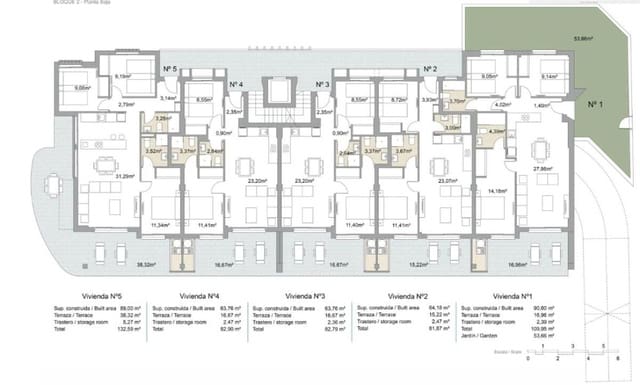 3 sypialnia Apartament na sprzedaż w Pilar de la Horadada z basenem - 309 000 € (Ref: 9649109)