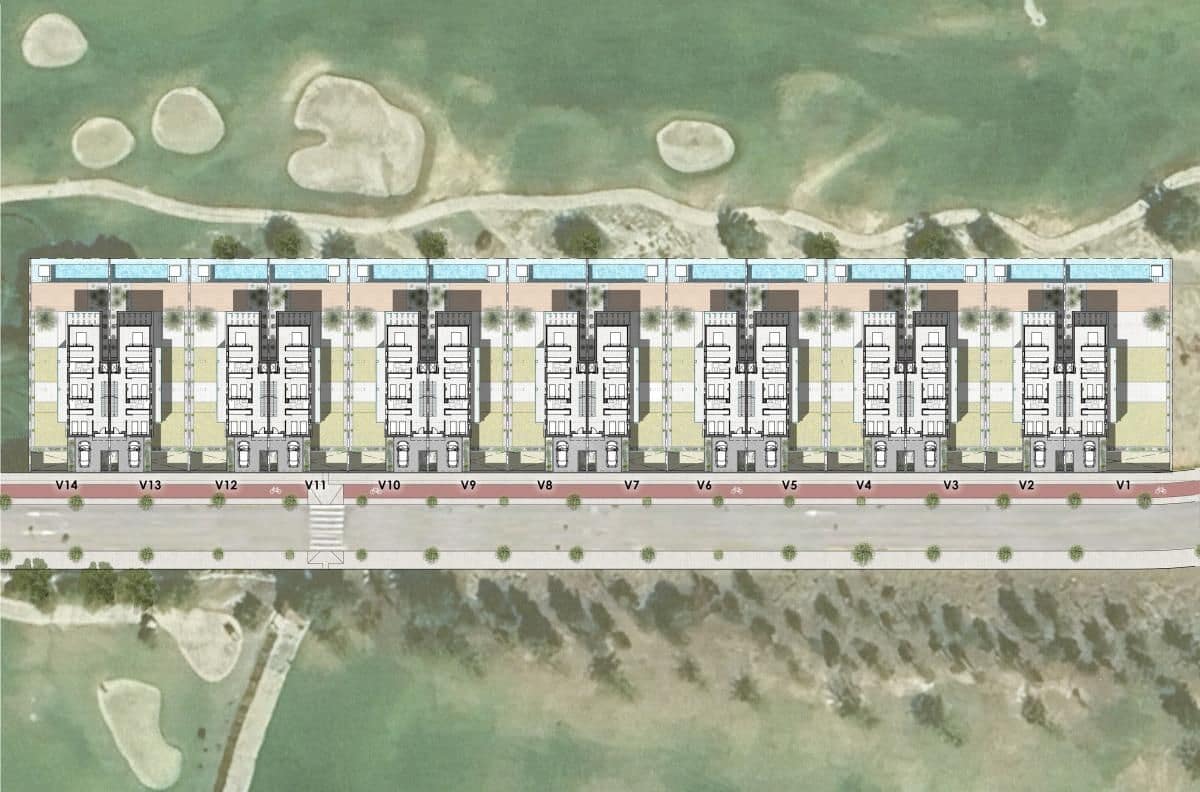 3 makuuhuone Rivitalo myytävänä paikassa Monforte del Cid mukana uima-altaan - 895 000 € (Ref: 9649208)