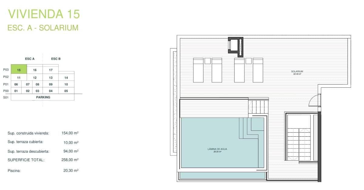 3 camera da letto Appartamento in vendita in Las Colinas Golf con piscina - 925.000 € (Rif: 9649238)