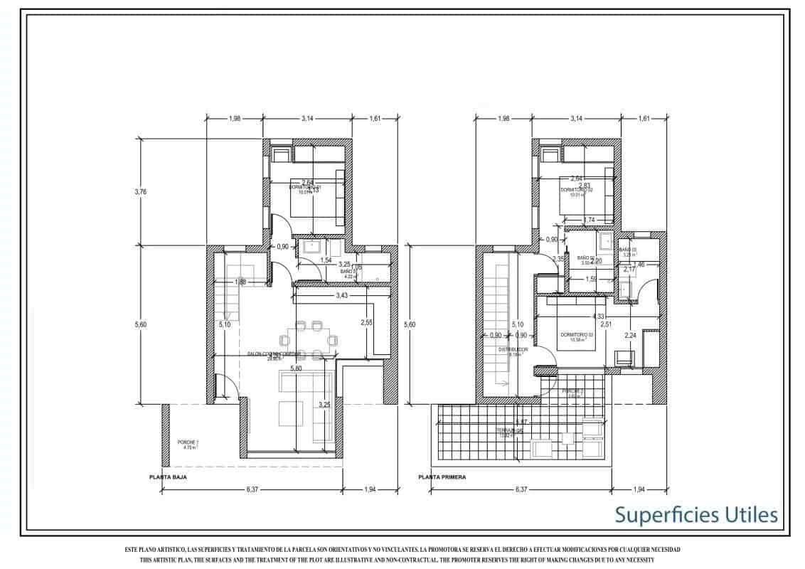 Chalet de 3 habitaciones en Los Urrutias en venta - 384.000 € (Ref: 9649244)