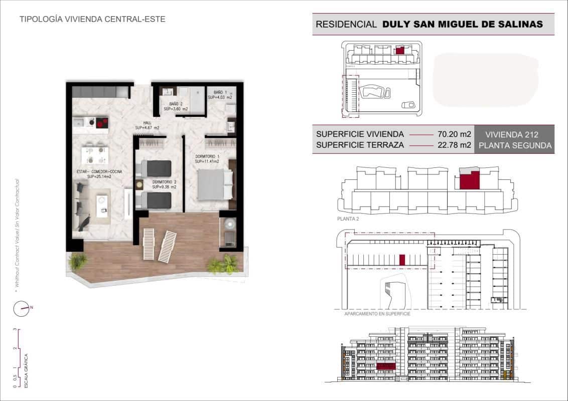 2 Zimmer Apartment zu verkaufen in San Miguel de Salinas mit Pool - 244.000 € (Ref: 9649325)