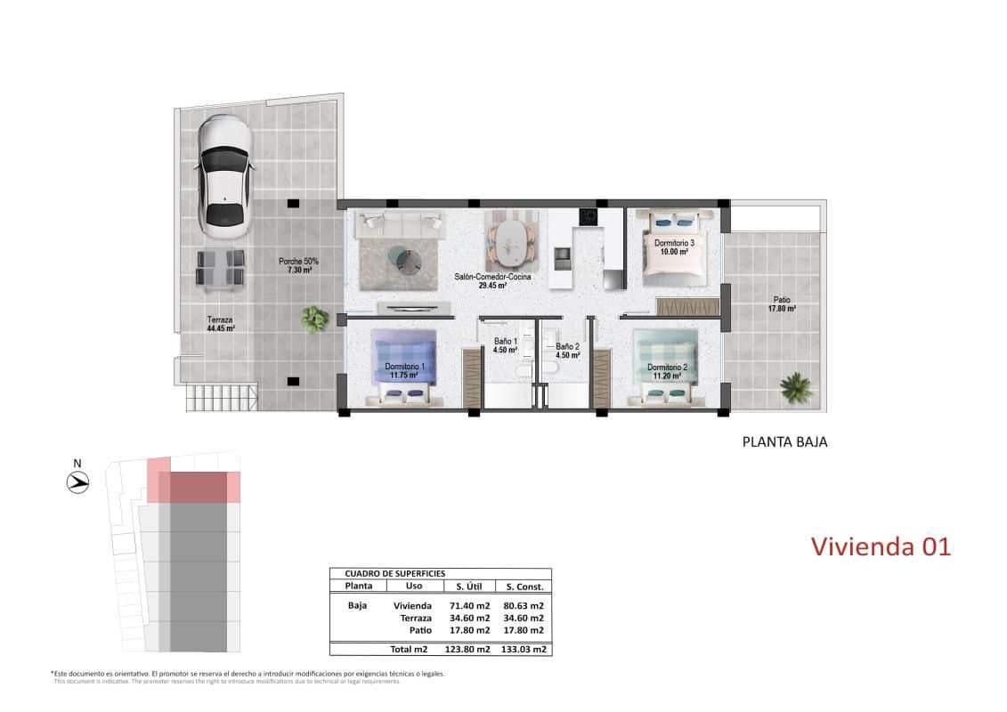 2 soveværelse Lejlighed til salg i Pilar de la Horadada med swimmingpool - € 319.900 (Ref: 9649330)