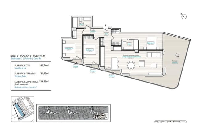3 soverom Leilighet til salgs i La Villajoyosa / Vila Joiosa med svømmebasseng garasje - € 515 000 (Ref: 9649353)