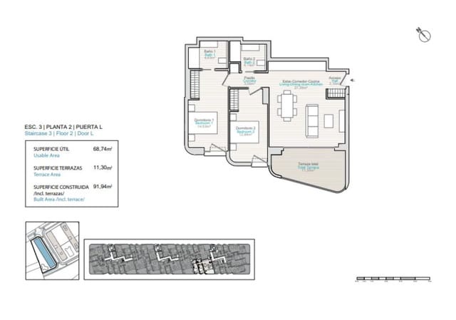 3 chambre Appartement à vendre à La Villajoyosa / Vila Joiosa avec piscine garage - 686 000 € (Ref: 9649354)