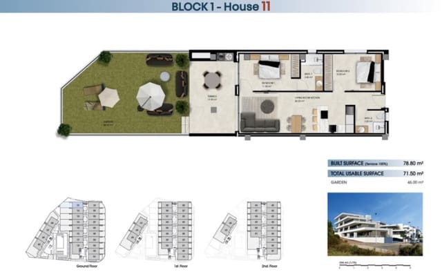 2 sovrum Lägenhet till salu i El Pinet, Elche / Elx med pool - 265 000 € (Ref: 9649398)