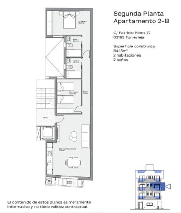 2 chambre Appartement à vendre à Torrevieja - 309 000 € (Ref: 9649439)