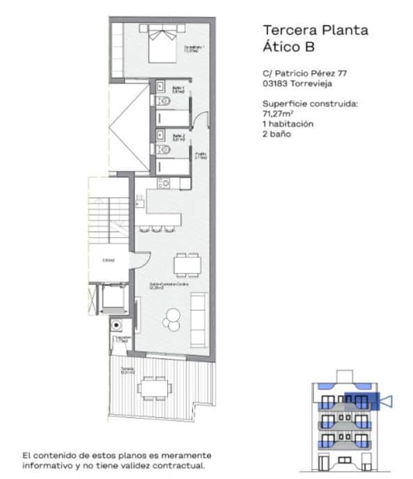2 chambre Appartement à vendre à Torrevieja - 309 000 € (Ref: 9649439)