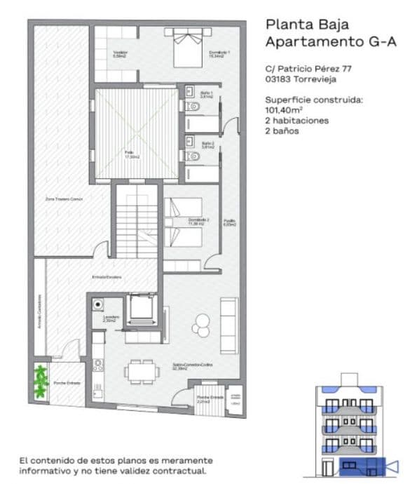 2 chambre Appartement à vendre à Torrevieja - 309 000 € (Ref: 9649439)