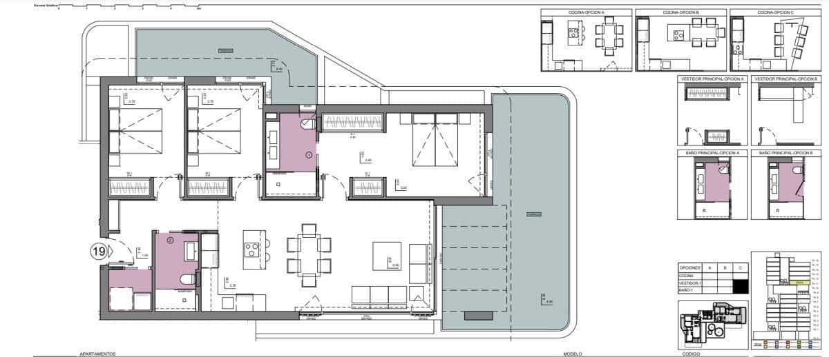 2 sypialnia Apartament na sprzedaż w Calpe / Calp z basenem - 699 000 € (Ref: 9649575)