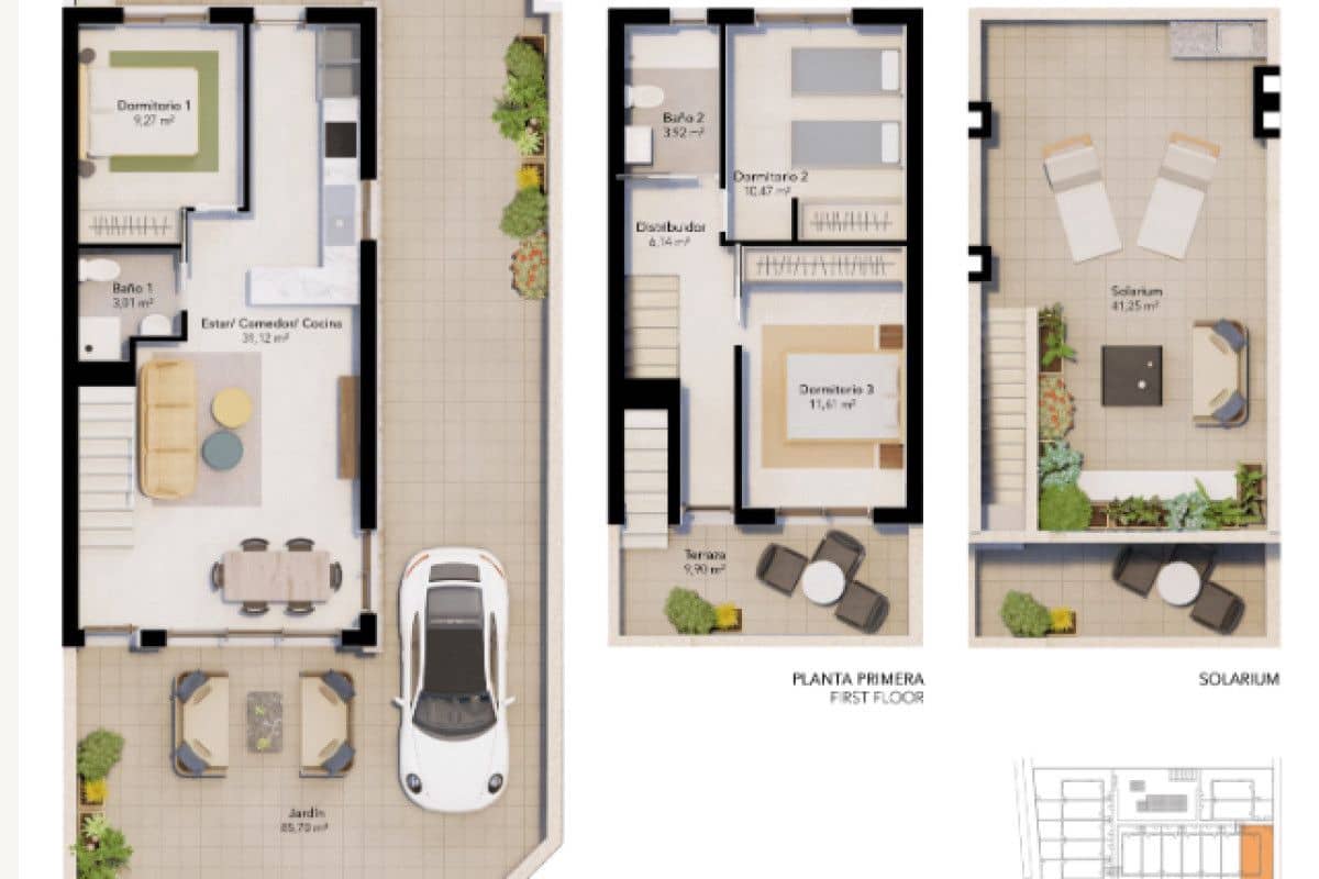 4 sypialnia Dom szeregowy na sprzedaż w Pilar de la Horadada z basenem - 369 900 € (Ref: 9649659)