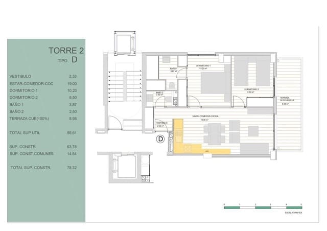 2 bedroom Apartment for sale in Guardamar del Segura with pool - € 445,000 (Ref: 9649668)