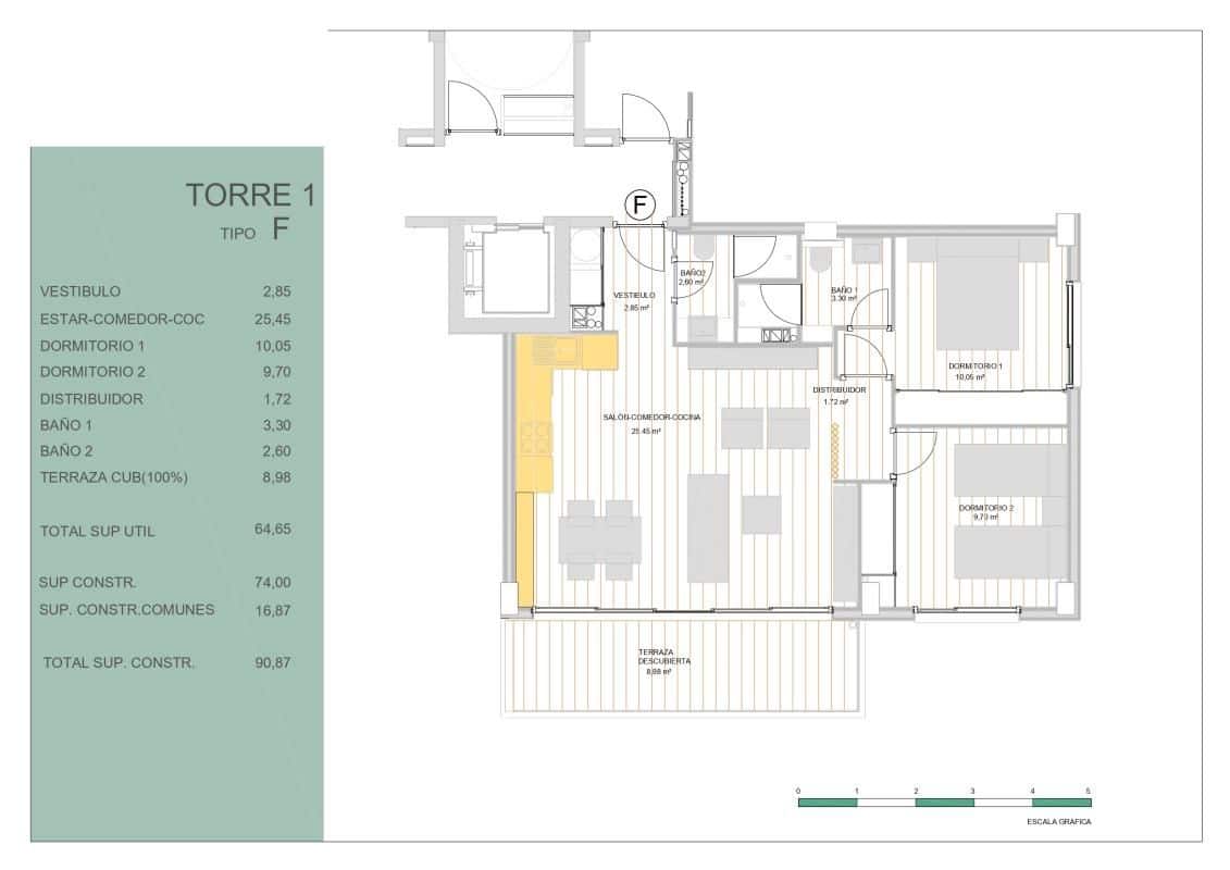 2 soveværelse Lejlighed til salg i Guardamar del Segura med swimmingpool - € 445.000 (Ref: 9649668)