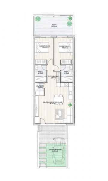 2 makuuhuone Bungalow myytävänä paikassa Lo Pagan - 258 900 € (Ref: 9659649)