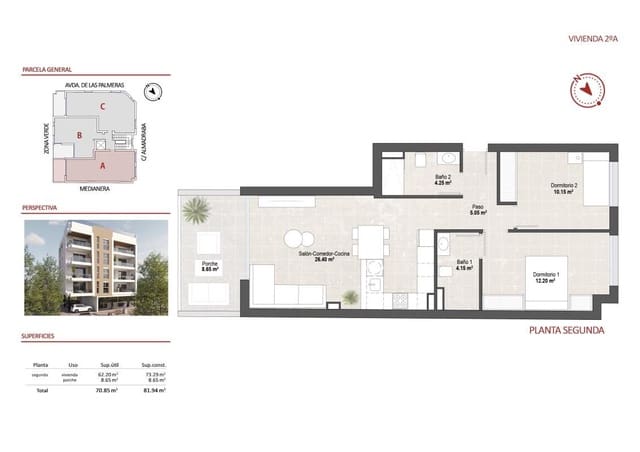 1 slaapkamer Appartement te koop in Lo Pagan, San Pedro del Pinatar met zwembad - € 206.900 (Ref: 9666826)