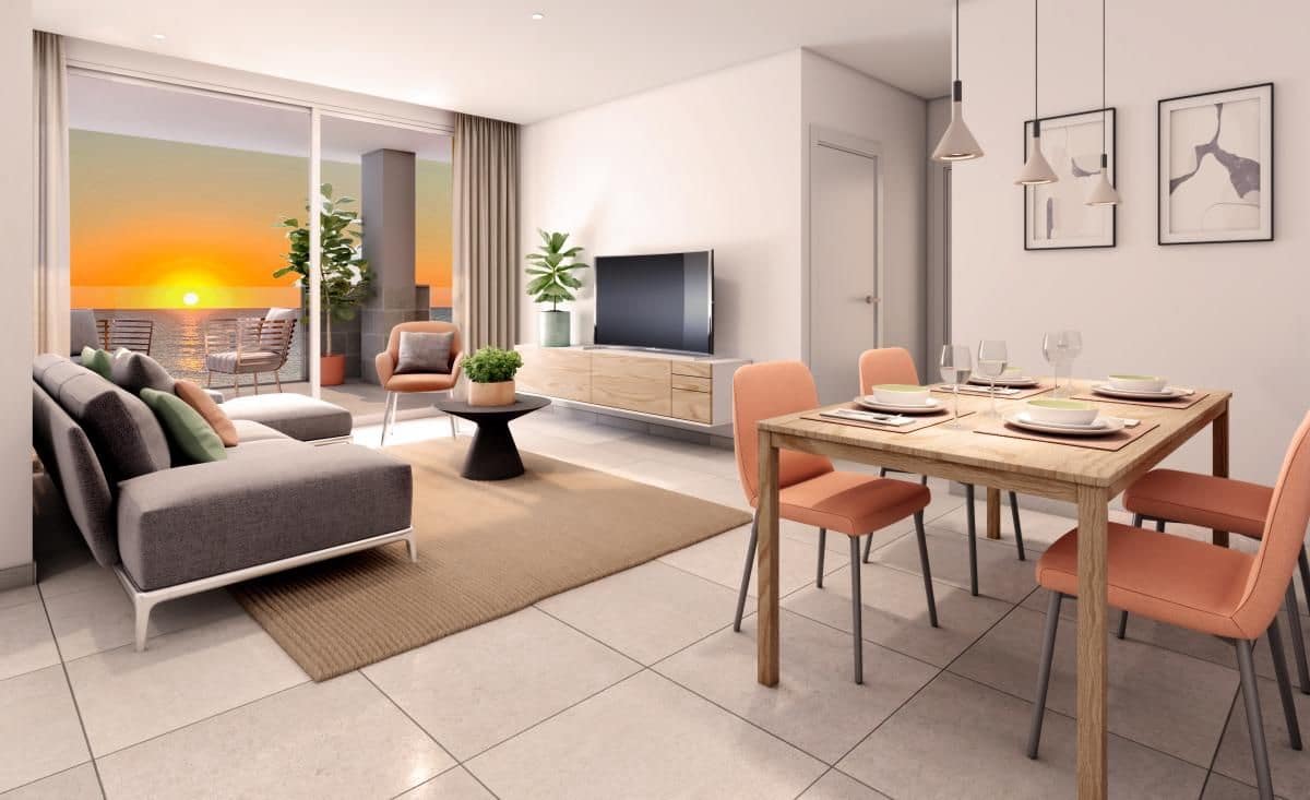 2 soveværelse Lejlighed til salg i La Manga del Mar Menor med swimmingpool - € 385.000 (Ref: 9666881)