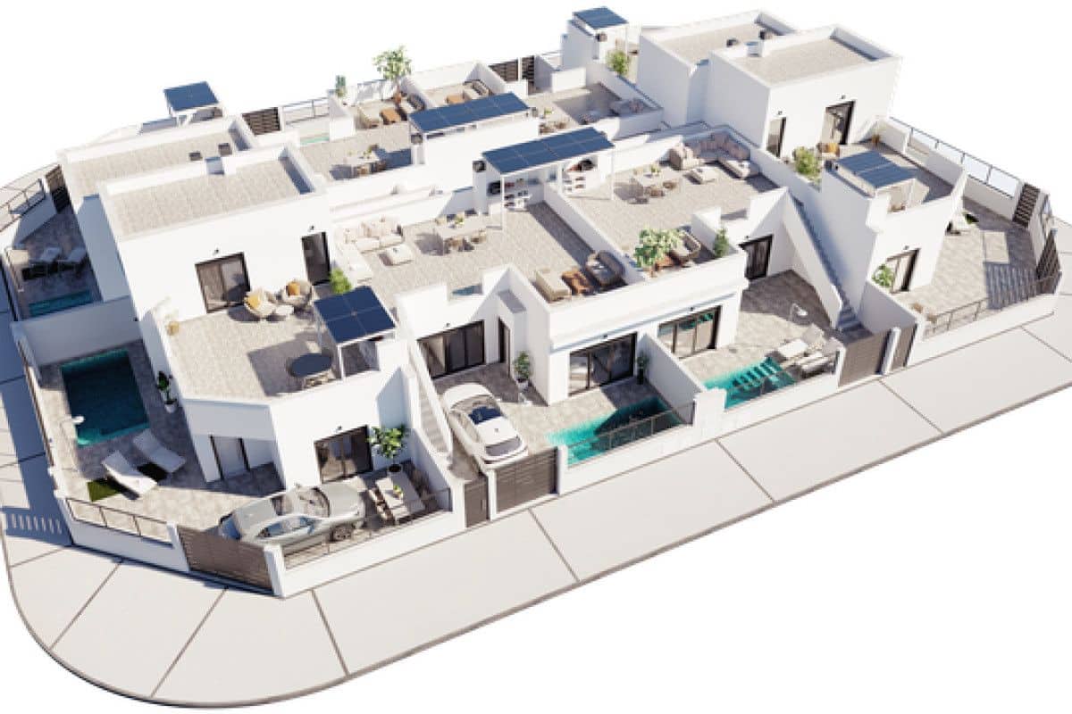 2 soverom Rekkehus til salgs i Roldan med svømmebasseng - € 289 900 (Ref: 9666966)