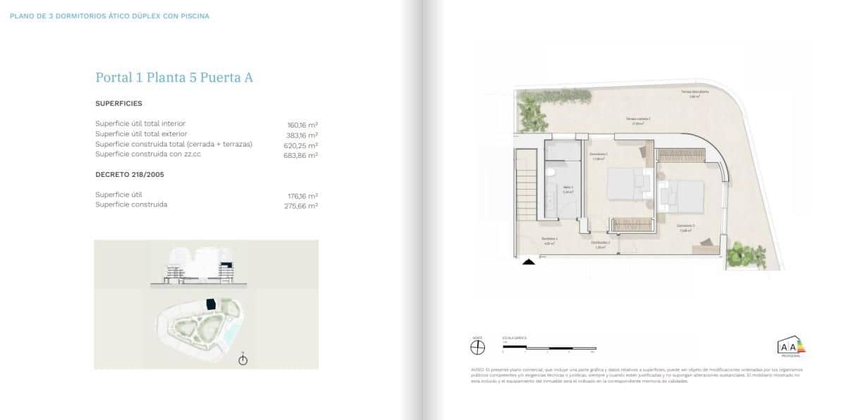 4 Zimmer Apartment zu verkaufen in Malaga Stadt mit Pool - 3.584.000 € (Ref: 9682707)