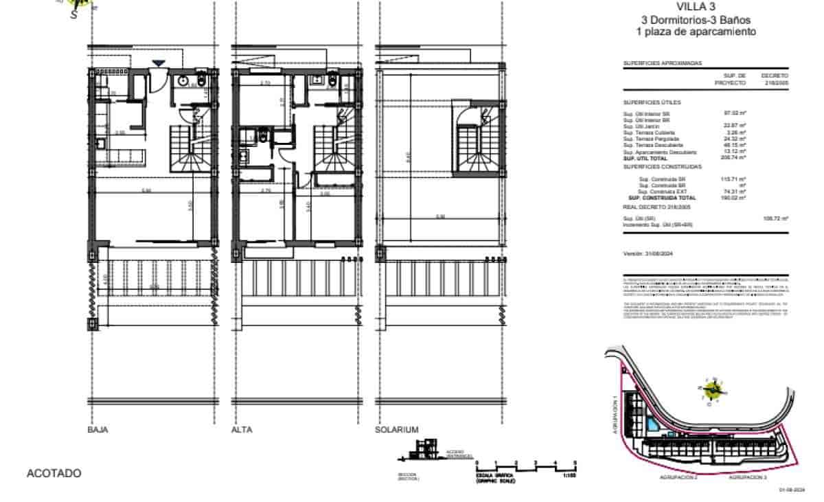 3 Zimmer Reihenhaus zu verkaufen in Torrenueva mit Pool Garage - 925.000 € (Ref: 9682856)