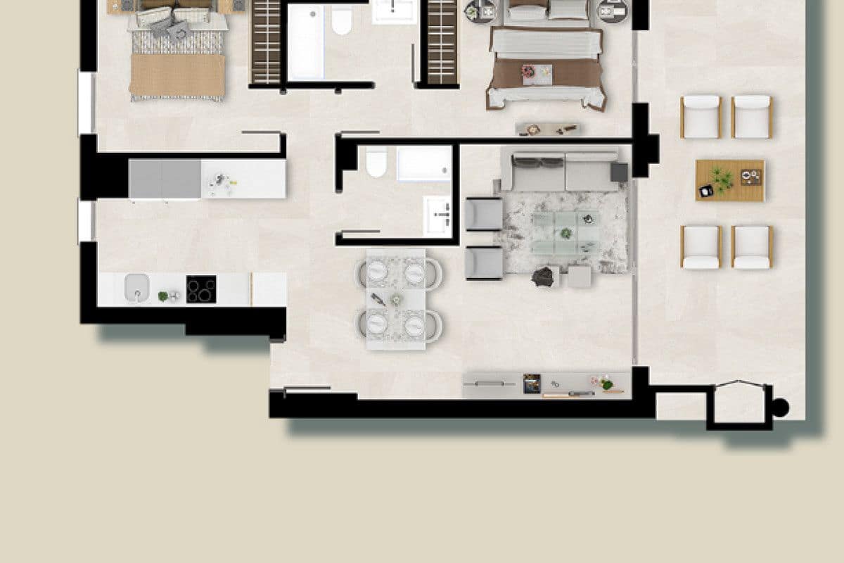 2 slaapkamer Appartement te koop in Mijas met zwembad - € 410.000 (Ref: 9682989)