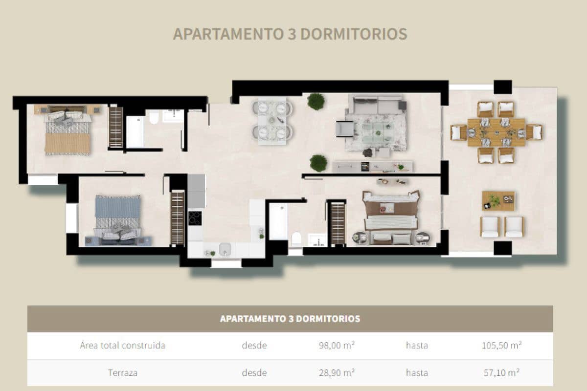 2 soveværelse Lejlighed til salg i Estepona med swimmingpool - € 375.000 (Ref: 9682994)