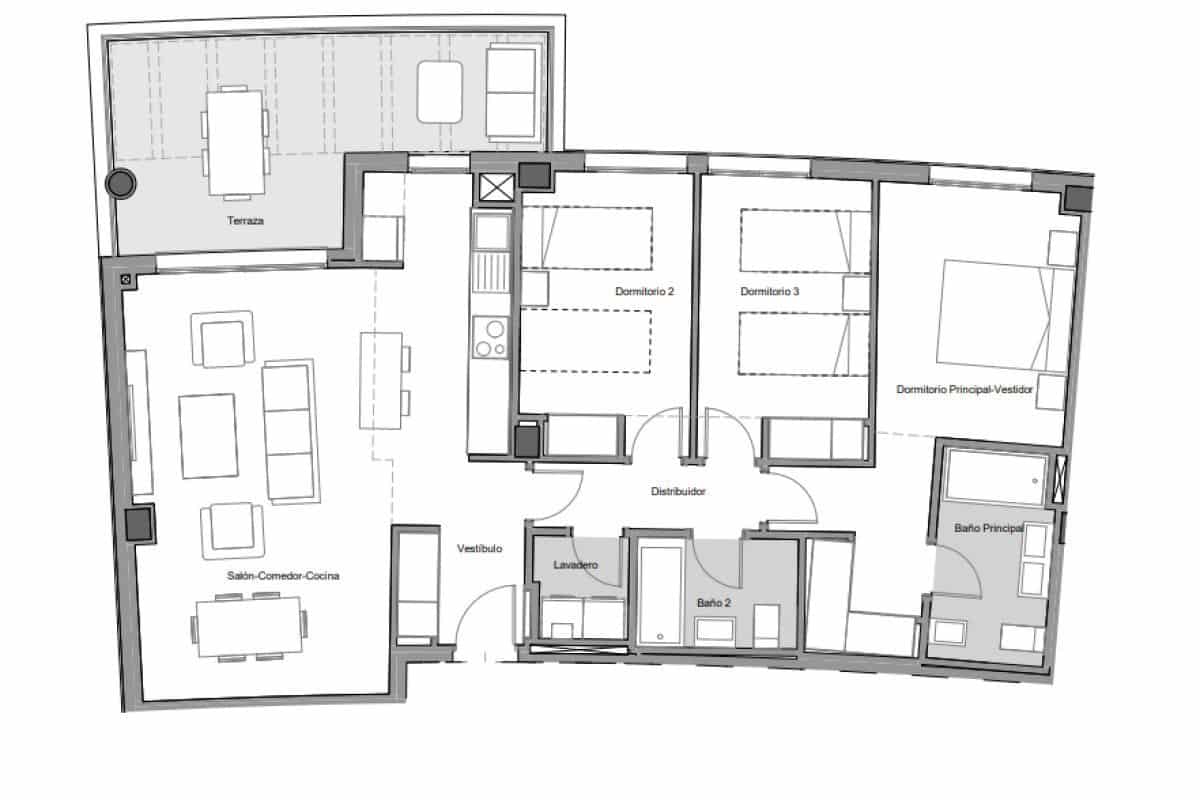 2 quarto Apartamento para venda em Estepona com piscina - 470 000 € (Ref: 9683615)