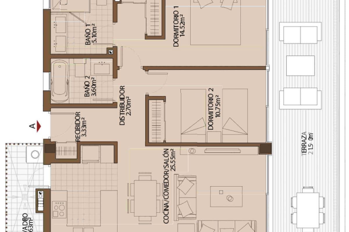 2 quarto Apartamento para venda em Fuengirola com piscina - 620 100 € (Ref: 9683757)