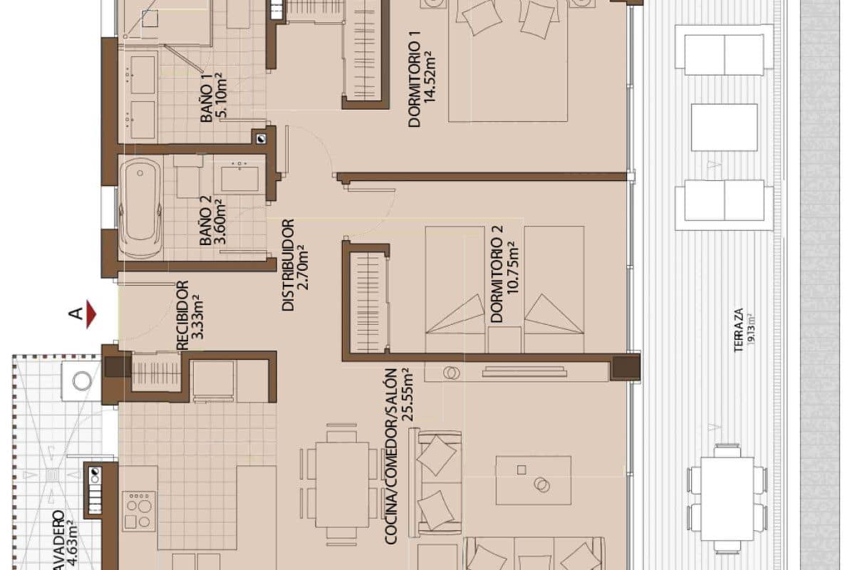 2 quarto Apartamento para venda em Fuengirola com piscina - 620 100 € (Ref: 9683757)