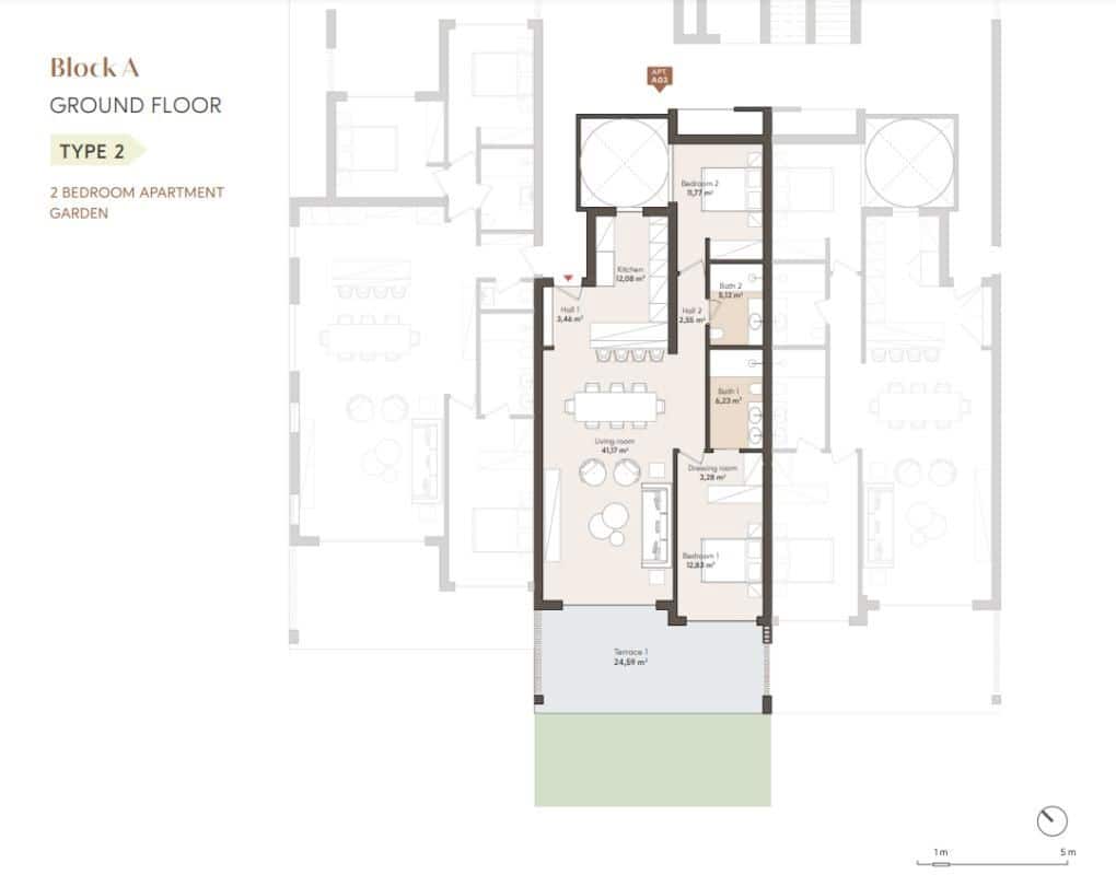 2 sovrum Lägenhet till salu i Estepona med pool - 810 000 € (Ref: 9686870)
