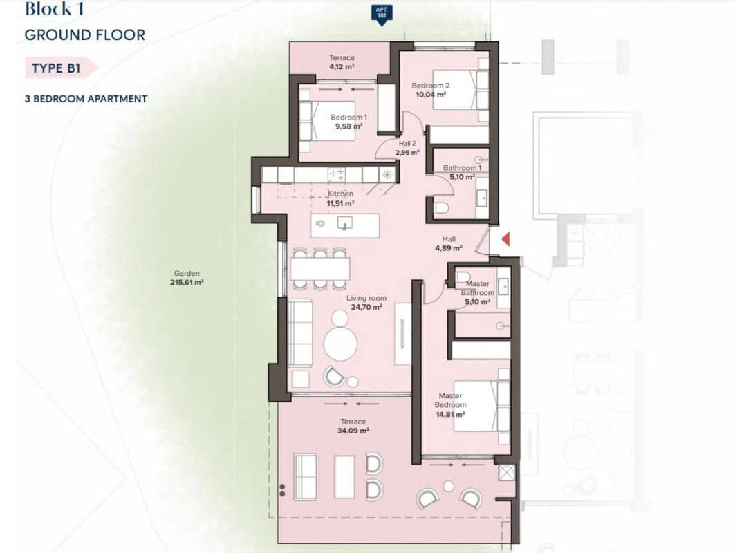 3 makuuhuone Huoneisto myytävänä paikassa Estepona mukana uima-altaan - 510 000 € (Ref: 9686888)