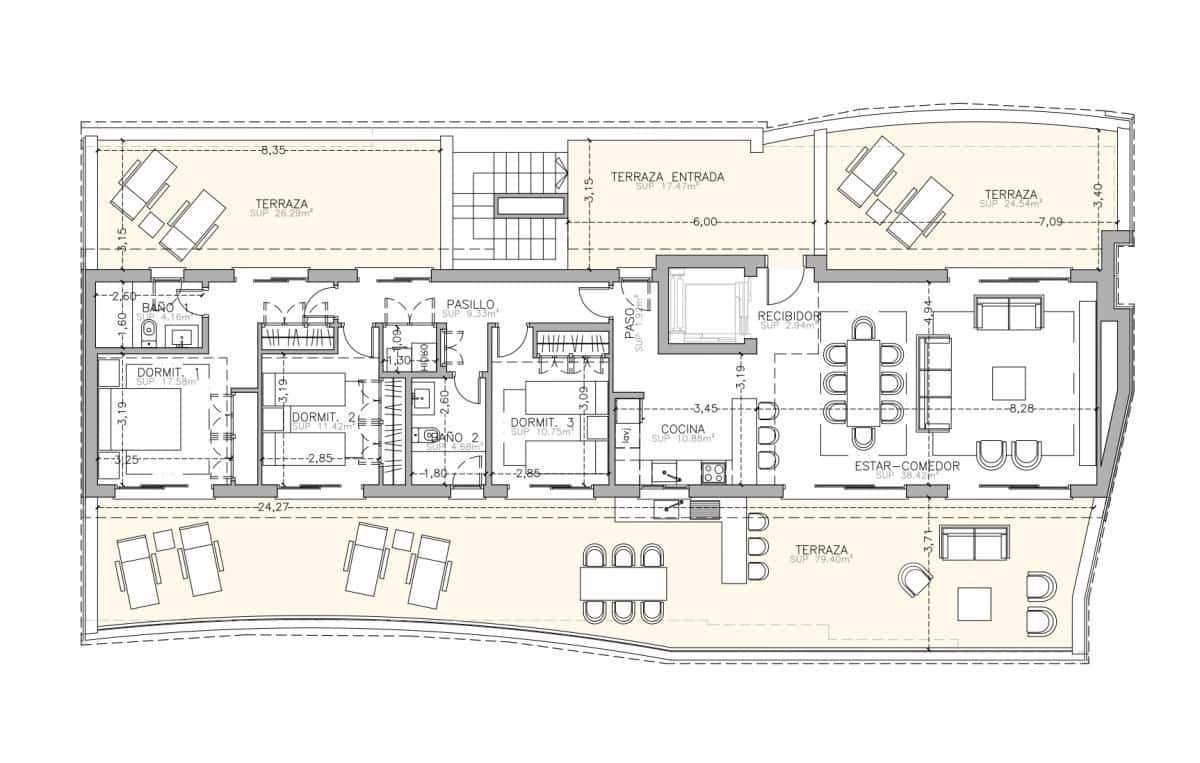 3 sypialnia Apartament na sprzedaż w Marbella z basenem - 1 450 000 € (Ref: 9686911)