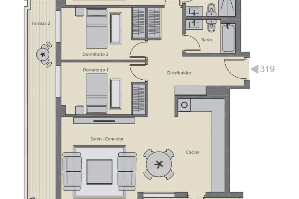 3 quarto Apartamento para venda em Marbella com piscina garagem - 493 000 € (Ref: 9686916)